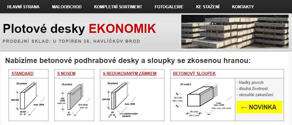 Plotové desky ekonomik