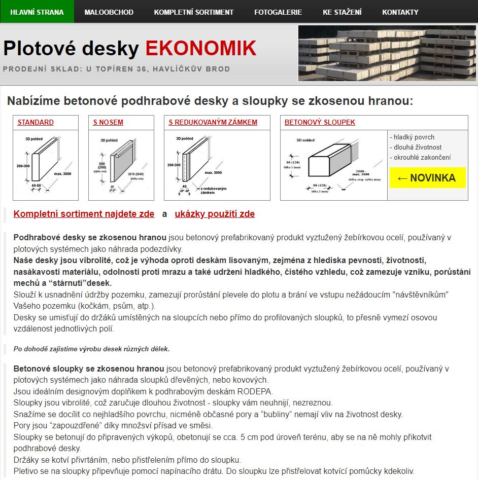 Plotové desky ekonomik